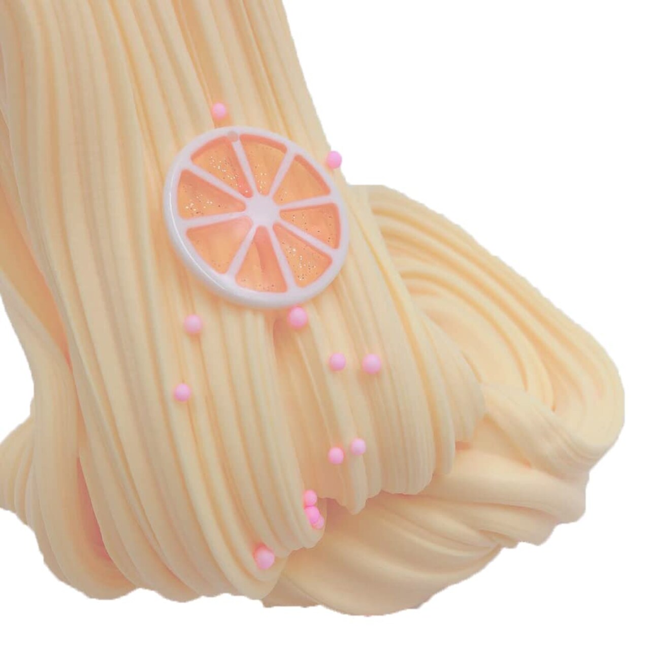 Scented Stretchy Lemon Slime, Super Soft and Non-Sticky, DIY Sludge Toy for Girls and Boys (200ml)